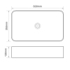 Раковина накладная MIXXUS PREMIUM QUADRO-0106 600х355х130mm (MP6523) купить в САНН Одесса, изображение 4