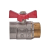 Кран шаровый ГШБ, ручка "бабочка" красная Waterpro WP607-25FMW - 1" FMW (WP2917) купить в САНН Одесса