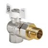 Кран с американкой 1/2" (Koer KR.228.W) угловой белый (KR0099) купить в САНН Одесса, изображение 3