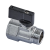 Кран шаровый МИНИ, Roho R380-050 - 1/2" ВЗ ручка "бабочка" черная (RO0246) купить в САНН Одесса, изображение 2