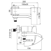 Змішувач для ванни Koer KB-41007-04 з коротким виливом (Колір хром+білий) (KR5157) купить в САНН Одесса
