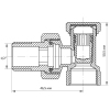 Вентиль 1/2x1/2 Koer KR.902 (KR0003) купить в САНН Одесса