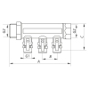 Коллектор теплого пола Koer KR.1126-2 1”x2 ways (KR2838) купить в САНН Одесса