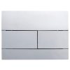 Панель смыва KOER KT-0603-01 240x160x10mm пластиковая, кнопка линейная (цвет хром) (KR5319) купить в САНН Одесса, изображение 2