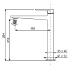 Смеситель для умывальника высокий KOER KB-11028-05 (Цвет черный) (KR5294) купить в САНН Одесса, изображение 2