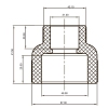 Муфта редукционная ВВ 50x32 PPR Koer K0037.PRO (KP0045) купить в САНН Одесса