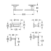 Набор аксессуаров 5 в 1 Grohe Essentials Cube New (40758001) купить в САНН Одесса