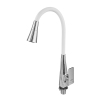 Смеситель для кухни MIXXUS ETNA 014-T NUT REFL.WHITE (Цвет хром+силиконовый излив белый) (MI8421) купить в САНН Одесса, изображение 4