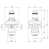 Редуктор давления Roho R1203-050 - 1/2" ВВ, PN16 (1,5-7 бар) мембранный (RO0147) купить в САНН Одесса