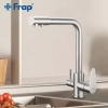 Смеситель для кухні на дві води Frap F4348, сатин купить в САНН Одесса, изображение 2