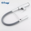 Смеситель для кухні Frap F4452-6 з гнучким виливом, 2 режими, сірий/хром купить в САНН Одесса, изображение 4