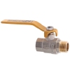 Кран шаровой KOER KR.215.G - 1/2" FM ГШВ YELLOW, ручка "рычаг" желтая (KR0116) купить в САНН Одесса