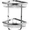 Полиця кутова Frap F352-1, 2-х ярусна, 240х320 мм, нержавіюча сталь, хром купить в САНН Одесса