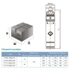 Насос вихровий скважинний 0.75кВт H 54(30)м Q 40(20)л/мин Ø75мм AQUATICA (DONGYIN) 3SKm100 (777302) купить в САНН Одесса, изображение 3