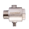 З"єднувач п'ятививідний +зворотний клапан 80мм M1"×F1"×F1"×M1/4"×F1/4" Silver 480г AQUATICA (779601) купить в САНН Одесса, изображение 2