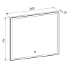 Зеркало Люче white 60x70, сенсор, подсветка купить в САНН Одесса, изображение 6
