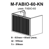 Тумба Fabio (кашемір) з умывальником Fabio 60 см (консольная) ручка чорна купить в САНН Одесса, изображение 6