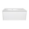 Тумба Latte 037 white-matt 100 см з умывальником Sence консольная купить в САНН Одесса, изображение 2