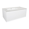 Тумба Latte 037 white-matt 100 см з умывальником Sence консольная купить в САНН Одесса