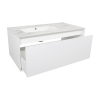 Тумба Latte 037 white-matt 100 см з умывальником Sence консольная купить в САНН Одесса, изображение 3