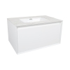 Тумба Latte 037 white-matt 80 см з умывальником Sence консольная купить в САНН Одесса