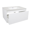 Тумба Latte 037 white-matt 80 см з умывальником Sence консольная купить в САНН Одесса, изображение 3