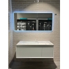 Тумба Latte 037 white-matt 120 см з умывальником Sence консольная купить в САНН Одесса, изображение 3