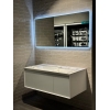Тумба Latte 037 white-matt 120 см з умывальником Sence консольная купить в САНН Одесса, изображение 4