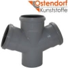 Ostendorf HT SAFE крестовина полипропилен 110/50 мм 67° для внутренней канализации Германия 25 лет гарантии купить в САНН Одесса