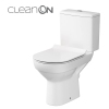 КОМПАКТ 604 CITY NEW CLEAN ON 011 3/5 З КРИШКОЮ СЛІМ ІЗ ДЮРОПЛАСТУ З ПЛАВНИМ ЗАКРИВАННЯМ І ФУНКЦІЄЮ ПРОСТОГО ЗНЯТТЯ ОДНІЄЮ КНОПКОЮ купить в САНН Одесса, изображение 2