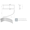 Панель Nadine 150x100 L/R купить в САНН Одесса, изображение 3