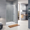 TD120C Душеві двері TREND двосекційні 1200x1900 мм скло прозоре купить в САНН Одесса, изображение 2