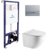 Инсталляция Koller Pool Dune 1200SL + Integro Cosmo Chrome matt панель смыва + подвесной унитаз ROUND купить в САНН Одесса
