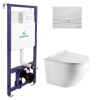 Инсталляция Koller Pool Dune 1200SL + Integro Cosmo White панель смыва + подвесной унитаз ROUND купить в САНН Одесса