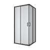 Душева кабина розсувна, квадратна Line CUBE 900*900мм, black matt, cкло 6мм прозоре купить в САНН Одесса