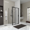 Бічна панель Line Pro 800мм, black matt, скло 6мм прозоре купить в САНН Одесса, изображение 3