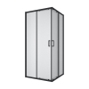 Душева кабина розсувна, квадратна Line CUBE 900*900мм, black matt, cкло 6мм grape купить в САНН Одесса