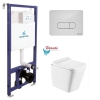 Инсталляция Koller Pool Dune 1200SL + Orion Cosmo White панель смыва + подвесной унитаз TREND з сидінням Soft-close (змив Торнадо) купить в САНН Одесса