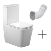 KVADRO SMART комплект : унитаз напольный з сидінням Soft-close + бачок (Змив Торнадо) + гнучка підводка купить в САНН Одесса