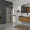 Нерухома стінка Walk-IN 1200х2000мм chrome, скло 8мм clear купить в САНН Одесса, изображение 2