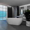 Ванна акрилова окремостояча суцільнолита AquaLuxe 1700x750 White з сифоном купить в САНН Одесса, изображение 3