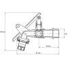 Кран полива с ухом под замок Koer KR.249 - 1/2" (KR3072) купить в САНН Одесса, изображение 2