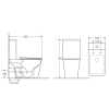 Унитаз-компакт MIXXUS STYLE-0405-T1 (компл.в 2 ящ) 655x355x795mm система смыва TORNADO 1.0 (MI8491) купить в САНН Одесса, изображение 2