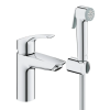 Змішувач для раковини з гігієнічним душем Grohe Eurosmart New (23124003)