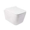 Унитаз подвесной Qtap Crow безободковый с сиденьем Soft-close QT05335170W, изображение 6