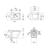 Унитаз подвесной Qtap Tern безободковый с сиденьем Soft-close QT1733052ERW, изображение 2