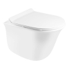 Унитаз подвесной Qtap Virgo безободковый с сиденьем Soft-close QT1833051ERW, изображение 11