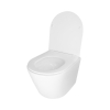 Унитаз подвесной Qtap Swan безободковый Ultra Quiet с сиденьем Soft-close QT16335179W, изображение 4