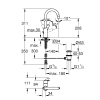 Змішувач для раковини L-розміру Grohe Eurosmart (23537002), зображення 9