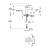 Змішувач для умивальника Grohe BauLoop (23337000), зображення 2